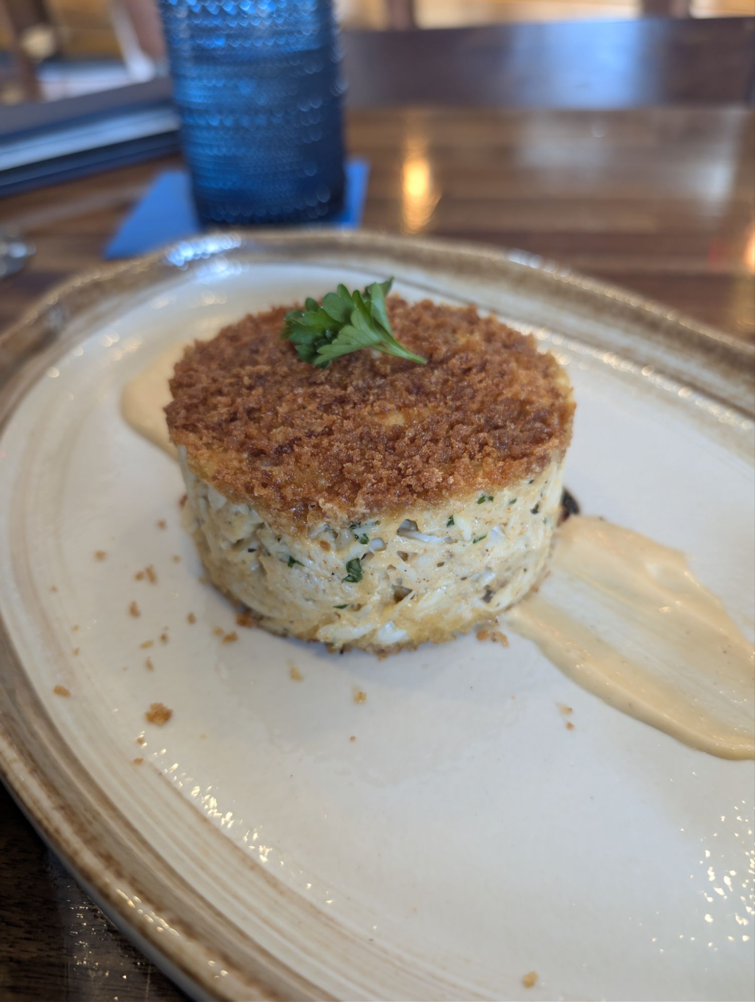 Crab cake at Catch 110 in Biloxi