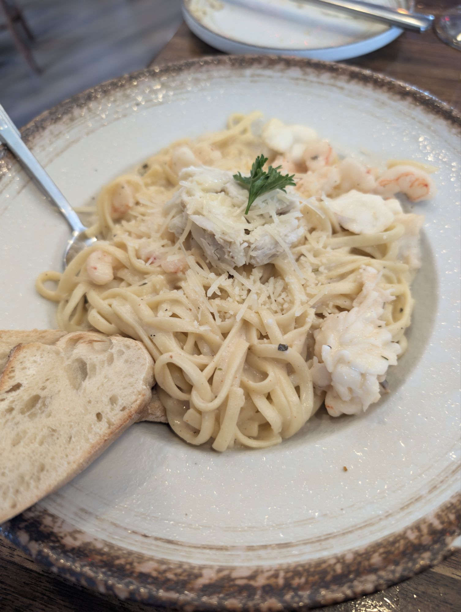Seafood linguini at Catch 110 in Biloxi