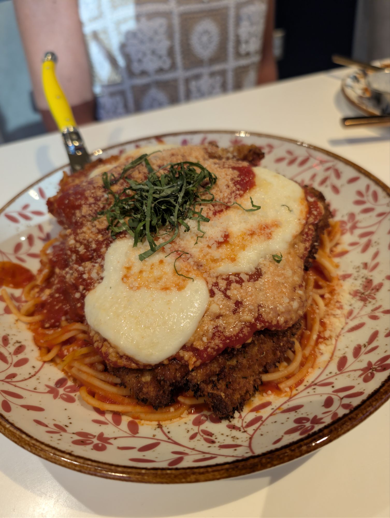 Chicken parm at Fields Italian in Ocean Springs, Mississippi